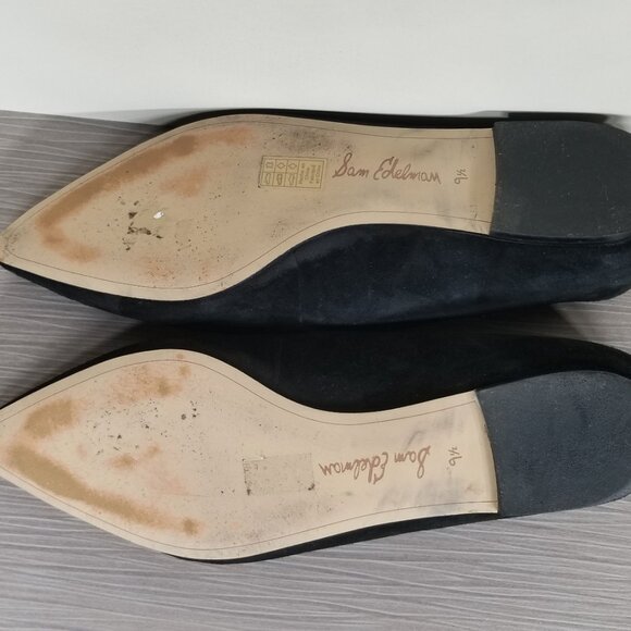 Sam Edelman Riza Flat, Black Suede, Womens Size 9.5 M - Picture 11 of 12